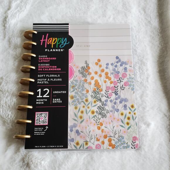 The Happy Planner Classic 12 Month Undated Soft Florals - Picture 1 of 4